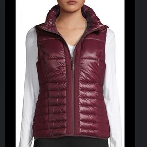 Marc New York Performance Burgundy Down Alternative Packable Vest NWOT